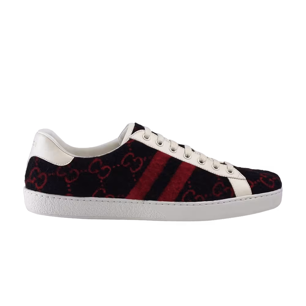 Gucci Ace GG Wool Black Red