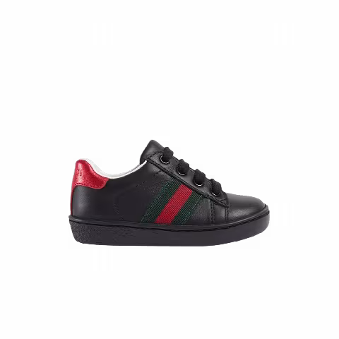 Gucci Ace Leather Toddler 'Black'