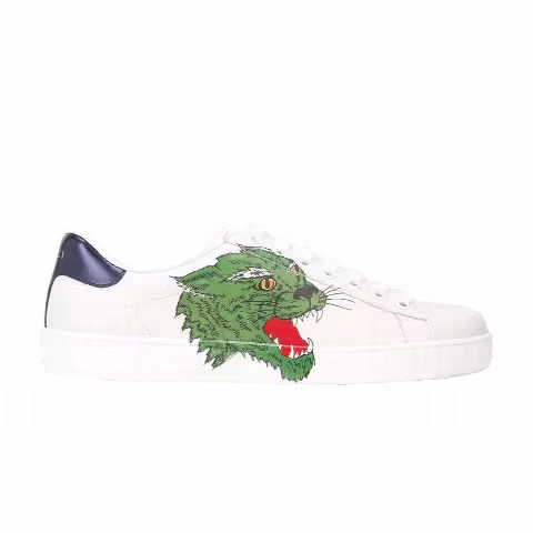 Gucci Ace Low 'Green Panther - White'