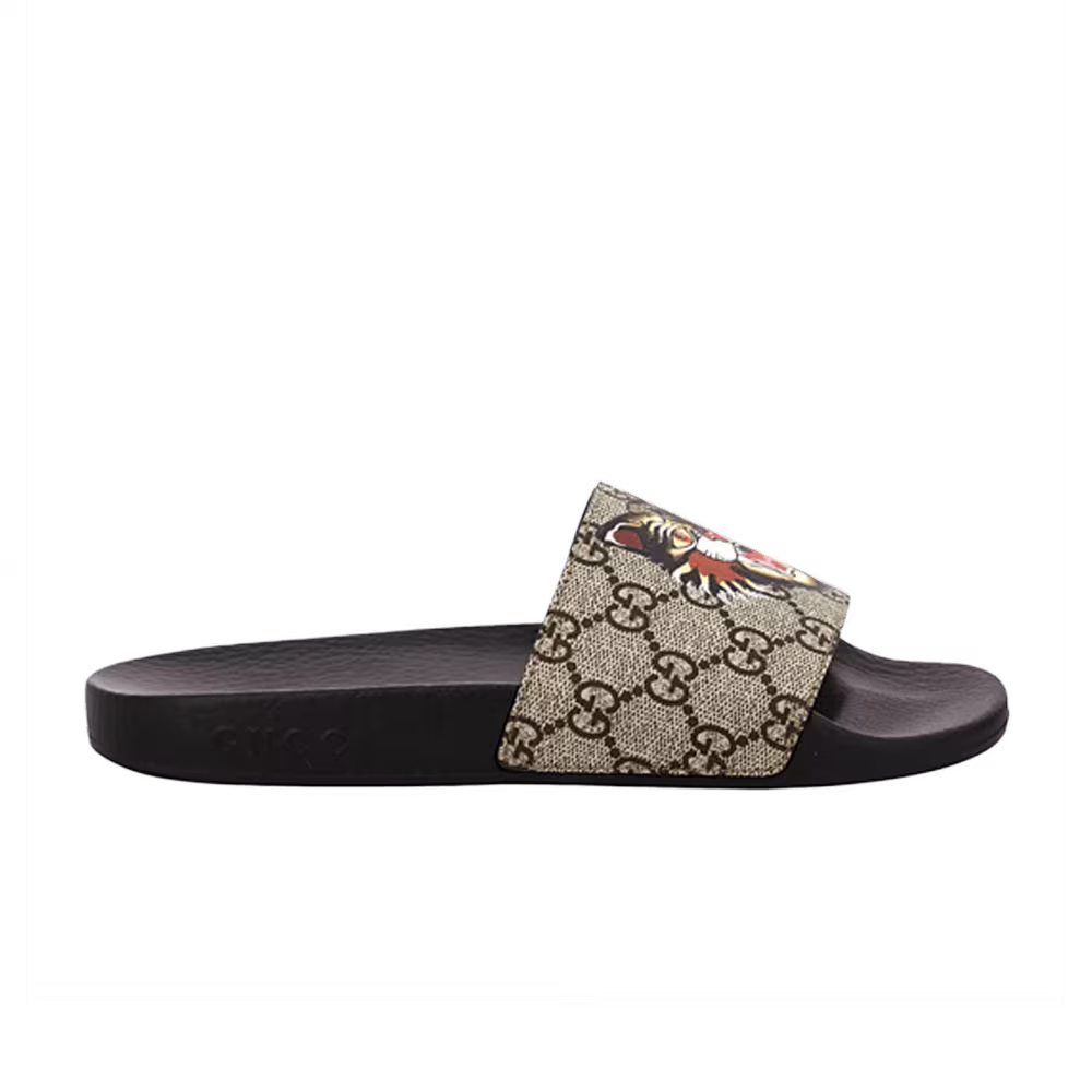 Gucci Women's GG Supreme Slide Angry Cat