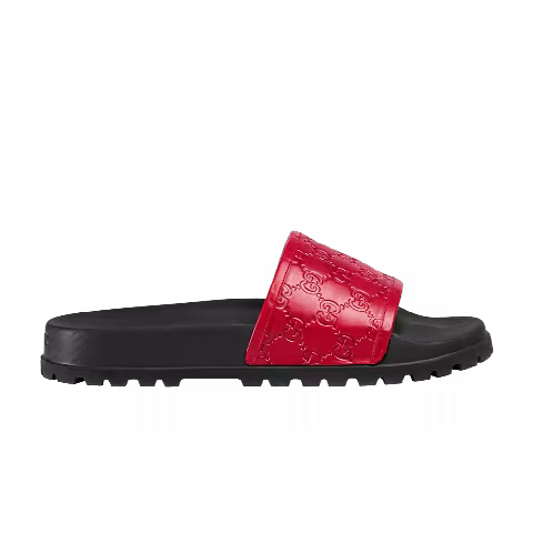 Gucci Signature Slide 'Hibiscus Red'
