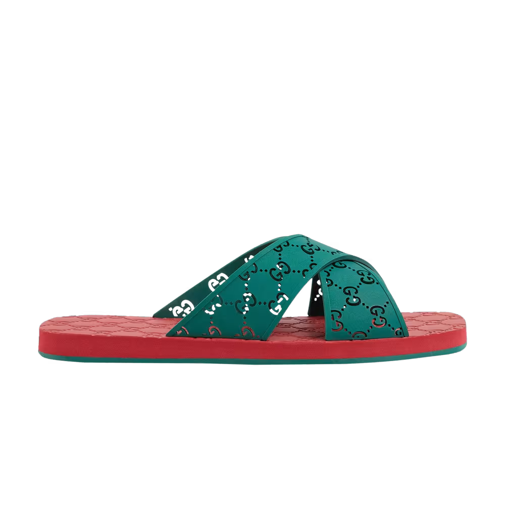 Gucci GG Slide Sandal Green