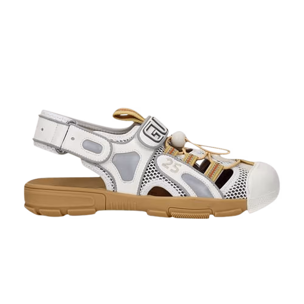 Gucci Tinsel Sandal White Gum
