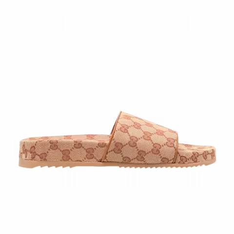 Gucci GG Canvas Slide Sandal 'Cognac Monogram'