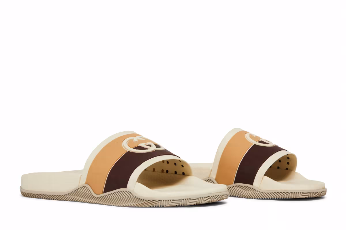 Gucci Slide Interlocking G - Beige, view 9