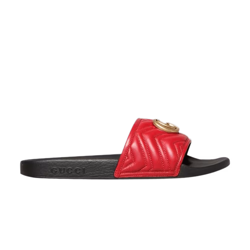 Gucci Matelasse Slide GG - Red