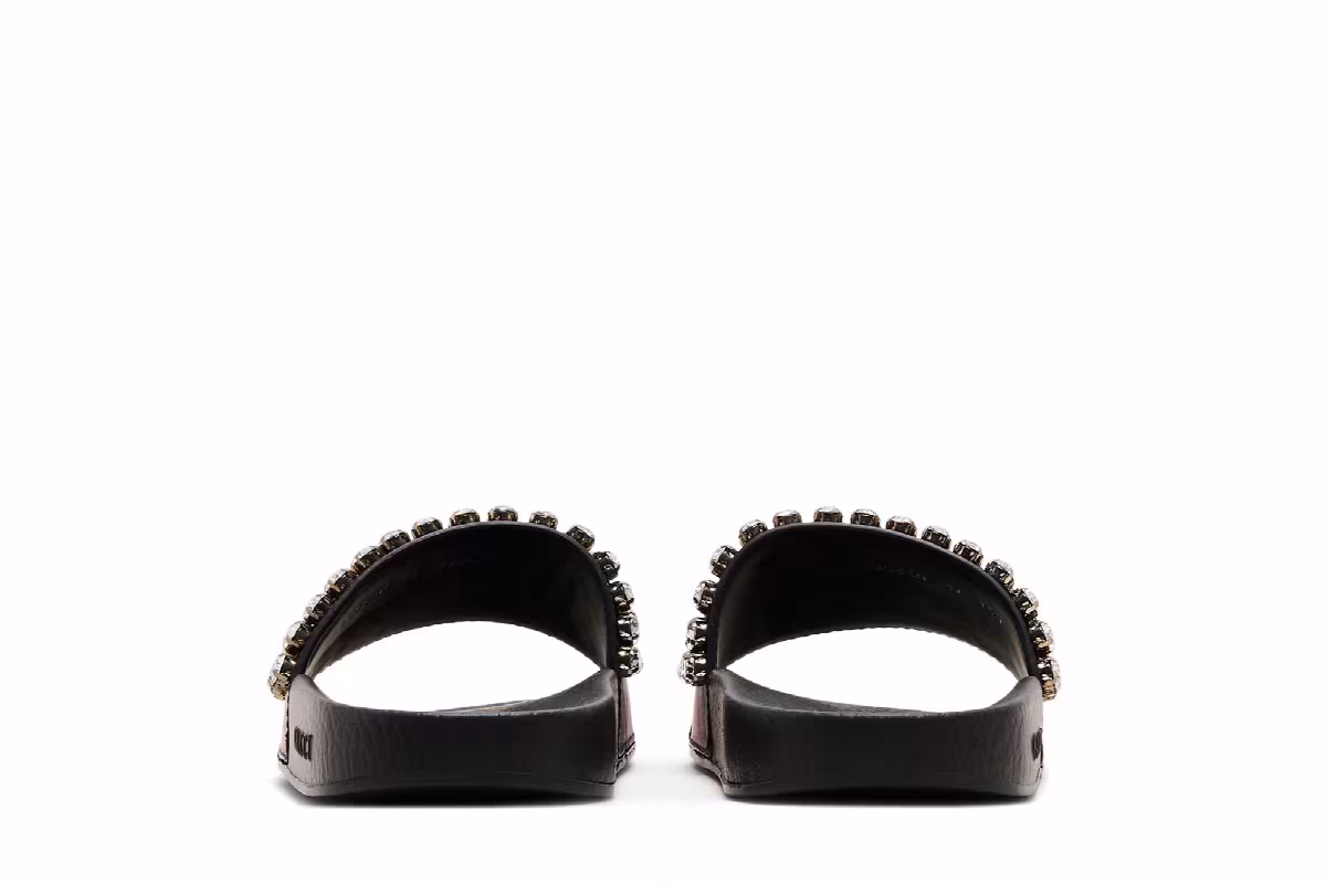 Gucci Women's Web Slide Crystal, view 7