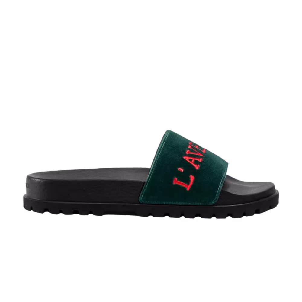 Gucci L'Aveugle Par Amour Velvet Slide Aveugle Par Amour Velvet Slide