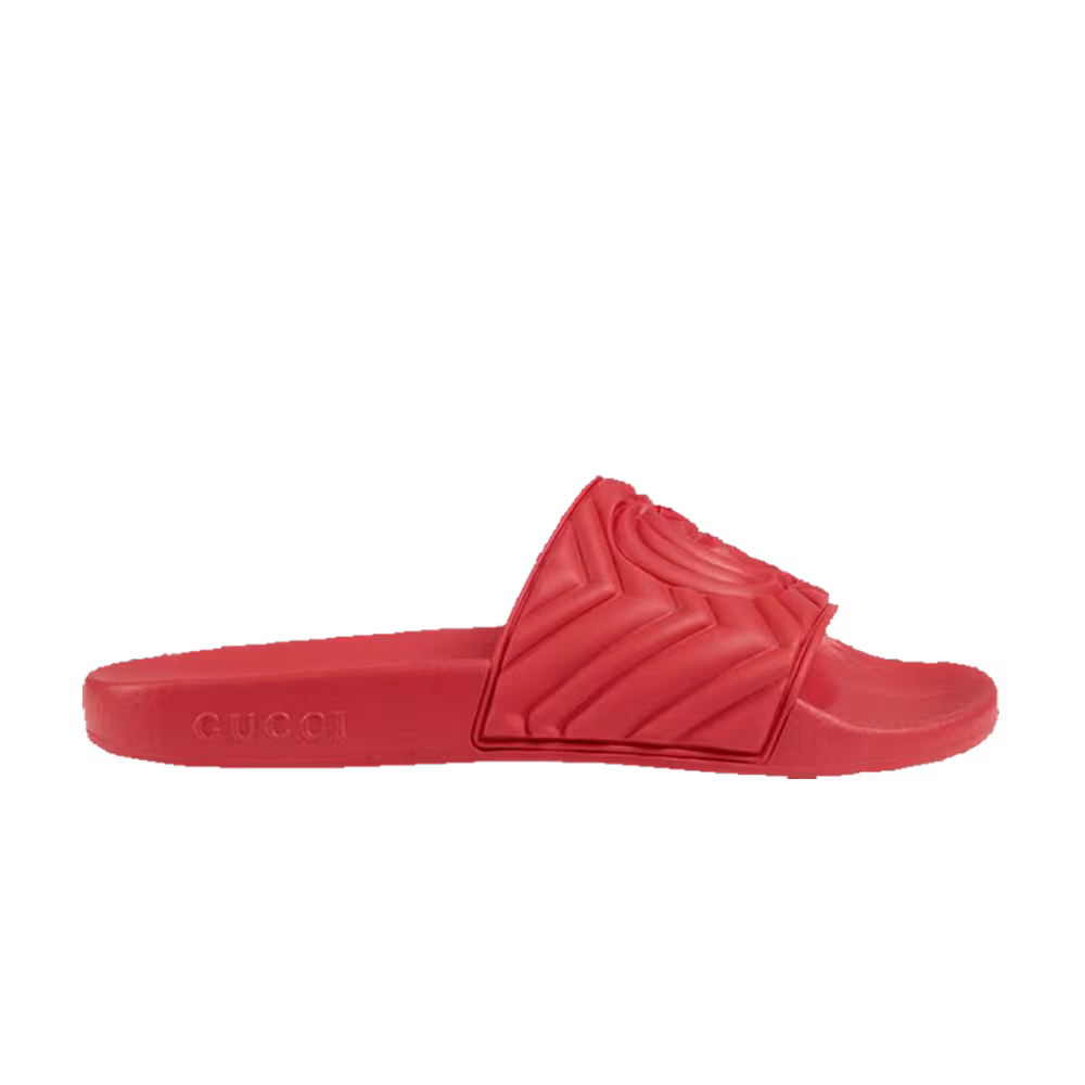 Gucci Women's Rubber Slide Red