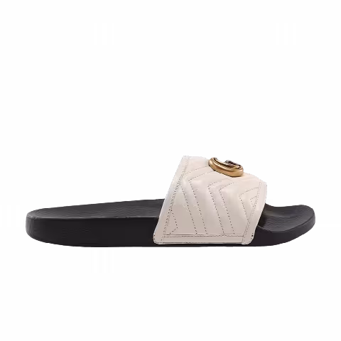 Gucci Matelasse Slide 'Mystic White Double G'
