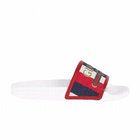 Gucci Shower Slide 'Mystic White Red'
