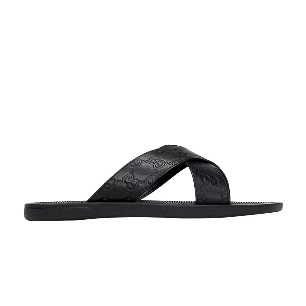 Gucci Guccissima Soft Slide Black