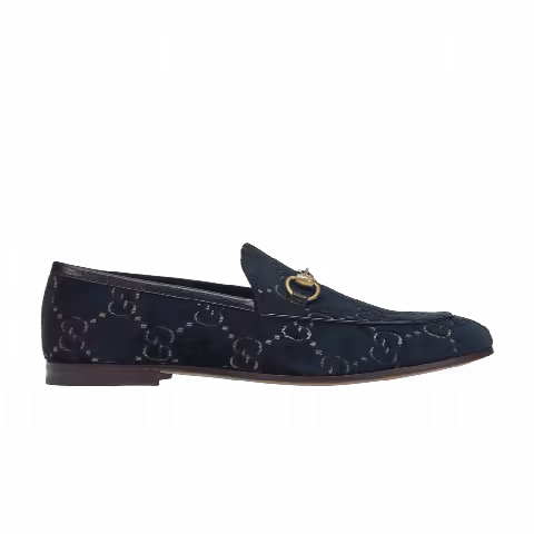 Gucci Jordaan GG Velvet Loafer 'Black'