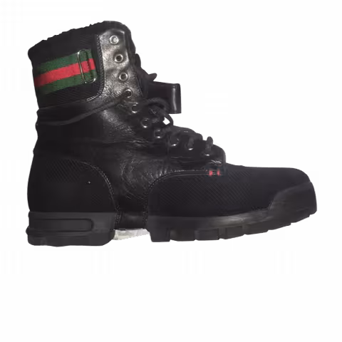 Gucci Web GG Lace Boot 'Black'