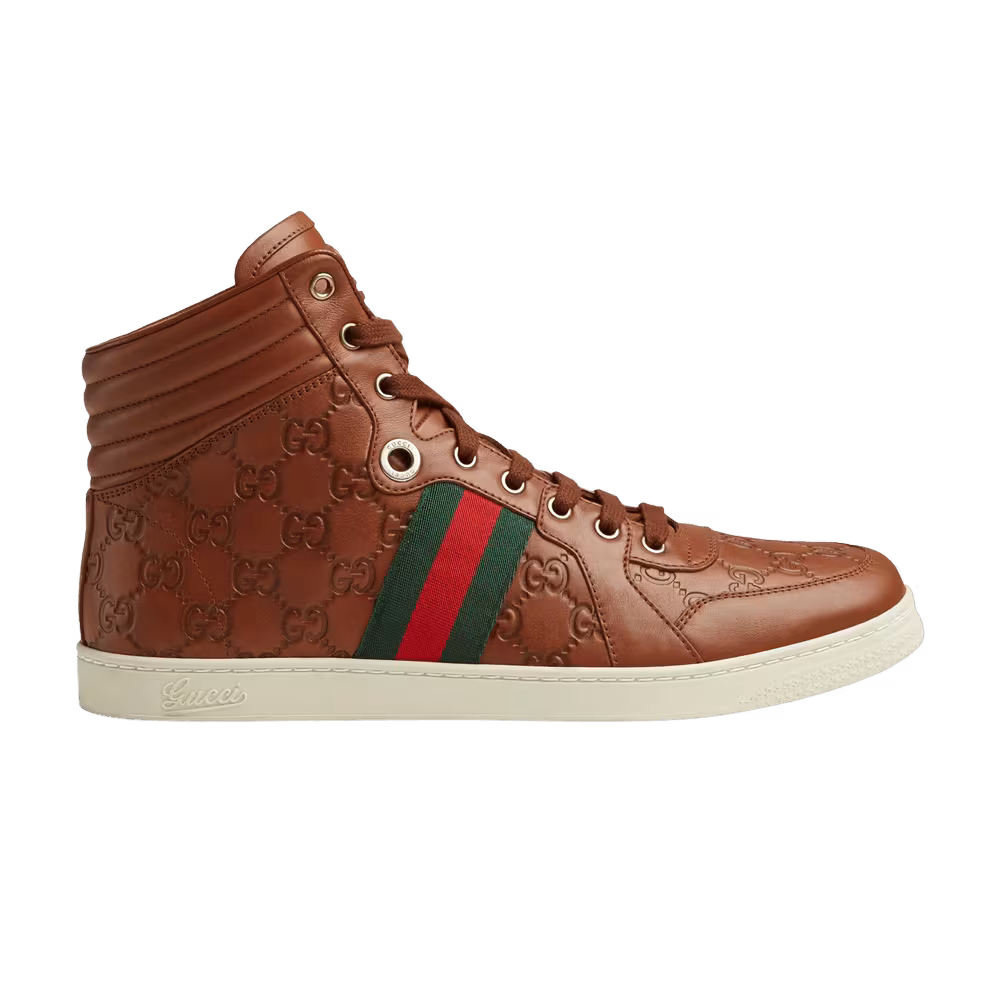 Gucci Guccissima Leather High Top Cuir