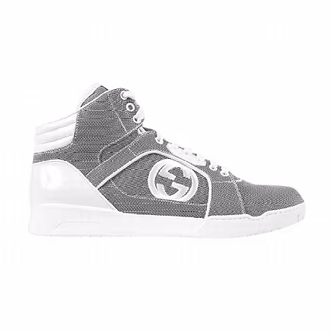 Gucci Baling Fabric High Top 'Grey White'