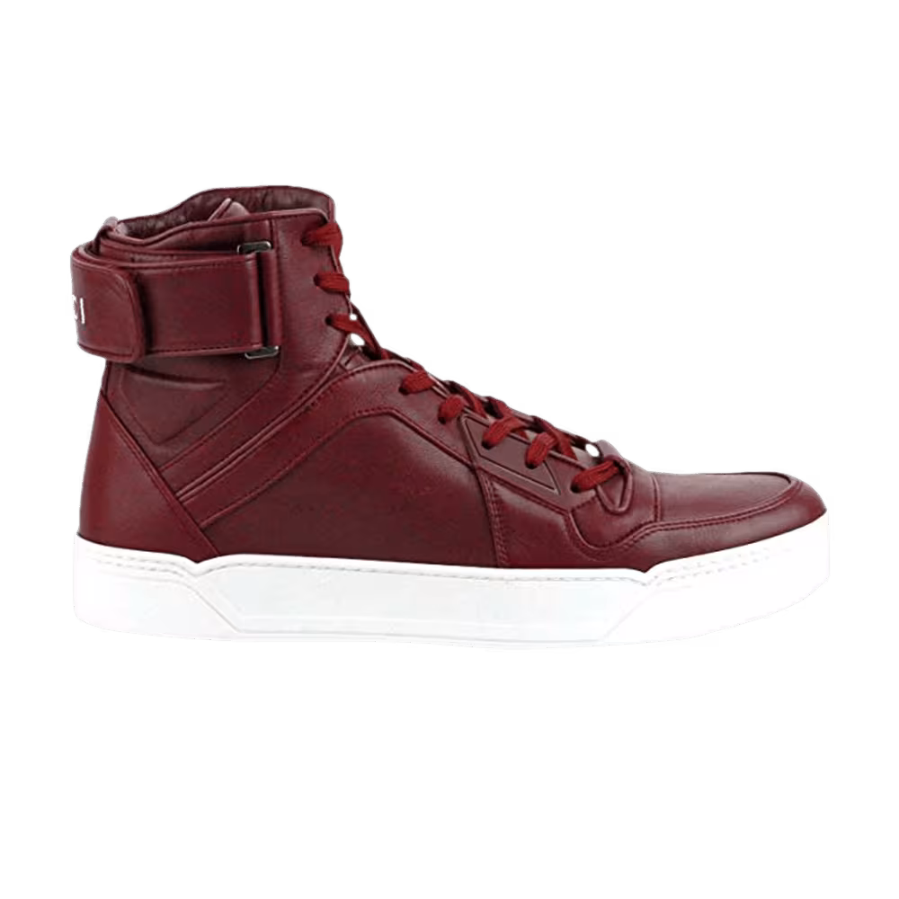 Gucci High Logo Velcro Strap Strong Red
