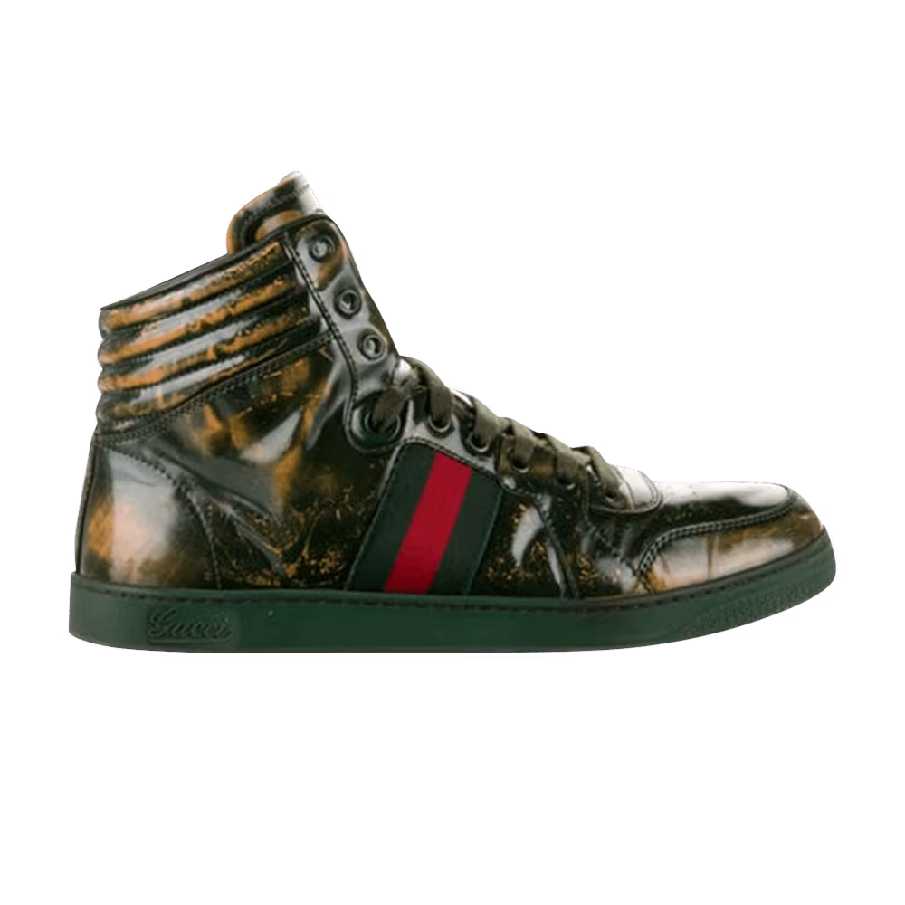 Gucci Coda Signature High Burnish Green Yellow