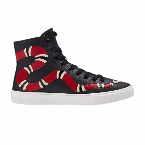 Gucci Wmns Signature High Top 'Kingsnake - Black'