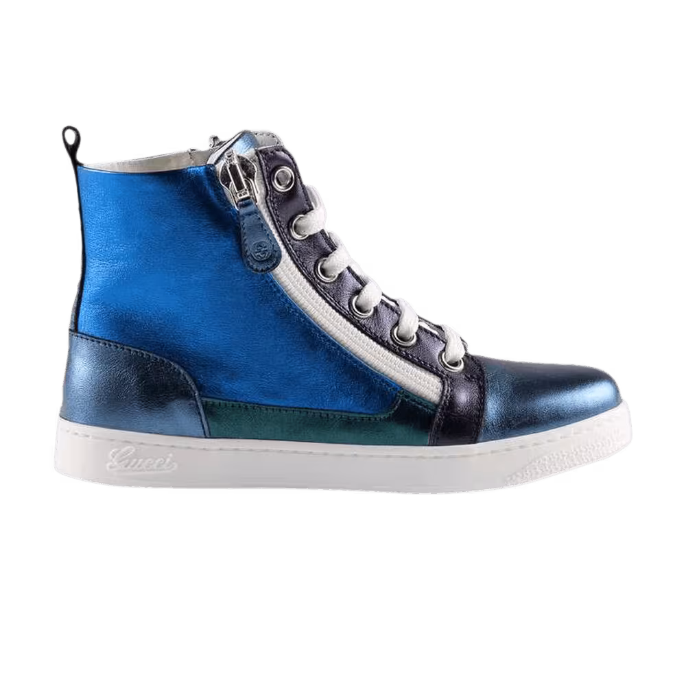 Gucci Metallic High Kids Sky blue