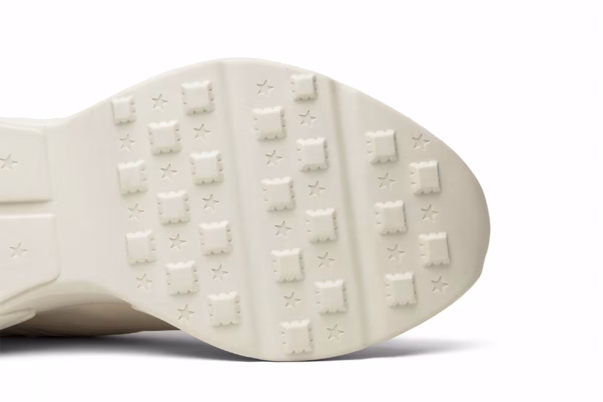 Gucci Rhython Leather Sneaker Square Logo, view 6