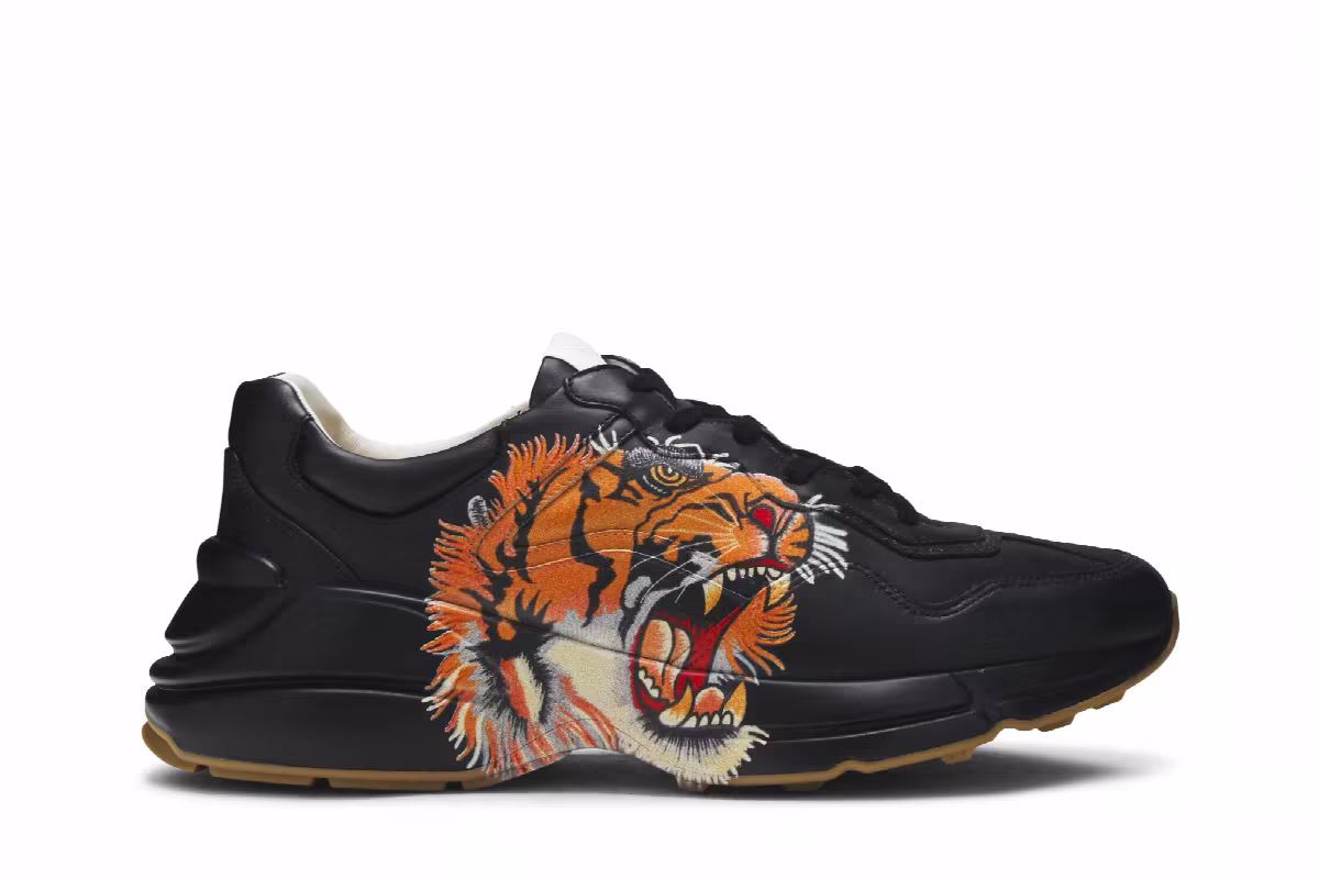 Gucci Rhyton Leather Tiger Print, view 2
