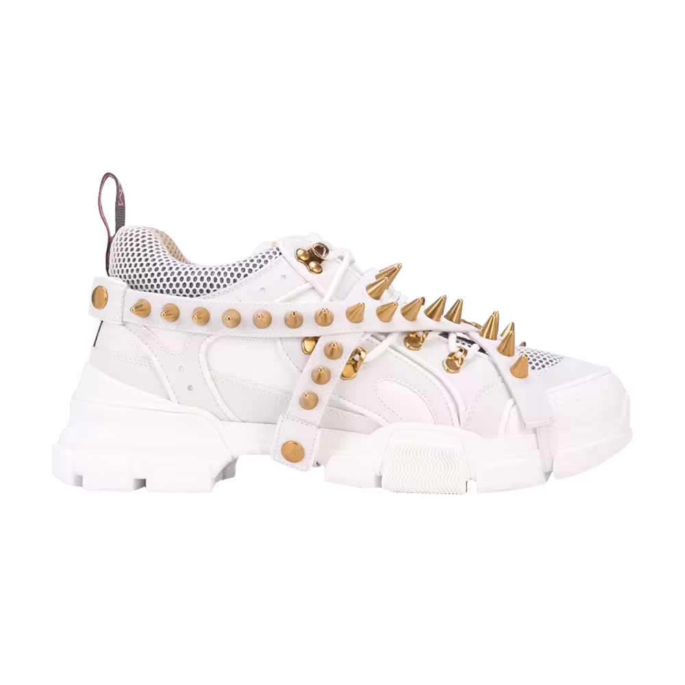 Gucci Flashtrek Removable Spikes White