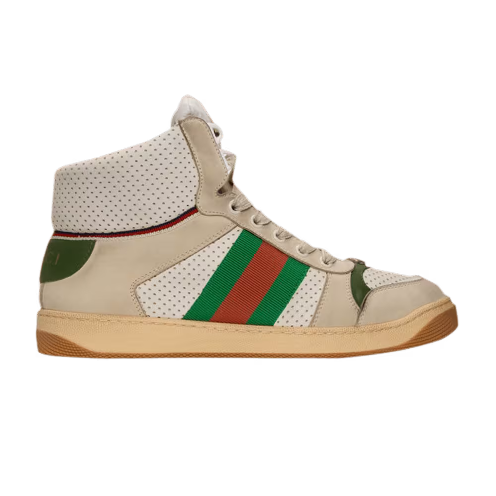 Gucci Screener High White Green