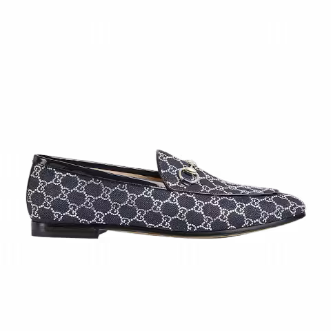 Gucci Wmns GG Jordaan Loafer 'Blue Denim Crystal'