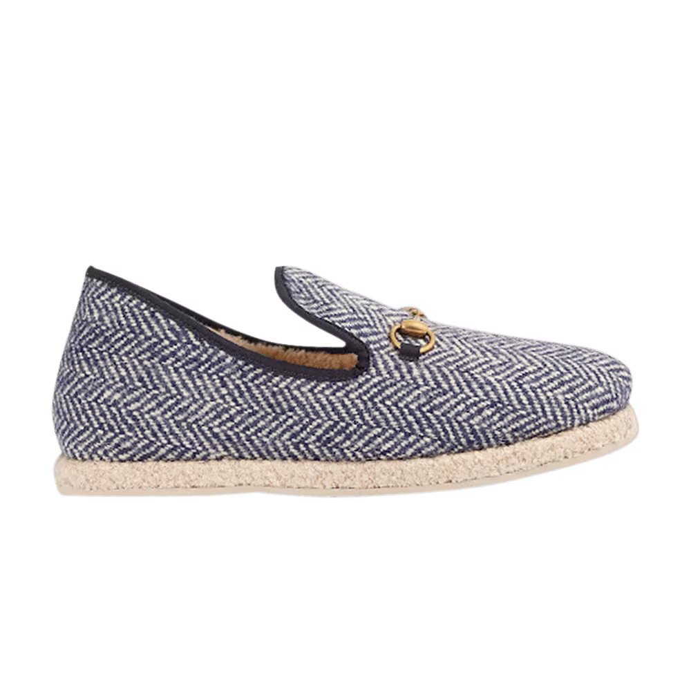 Gucci Herringbone Loafer Espadrilles Herringbone Tweed