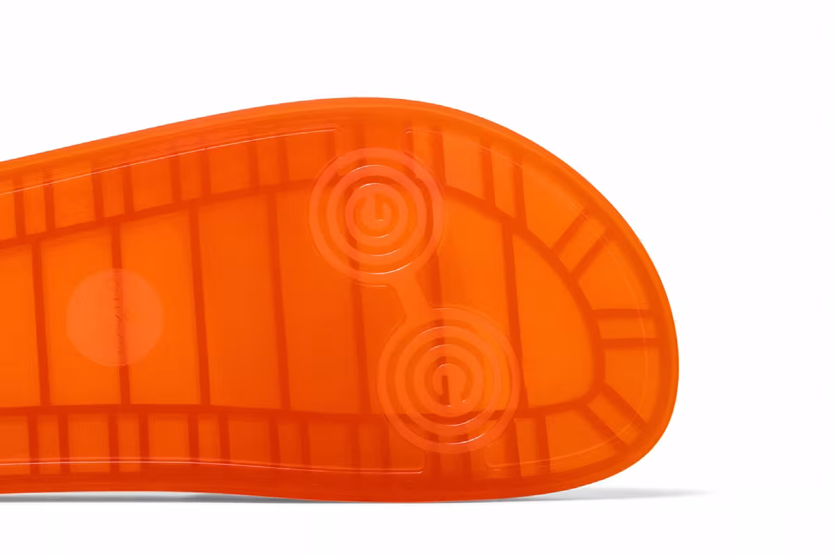 Gucci Slide Sandal Transparent Orange, view 6