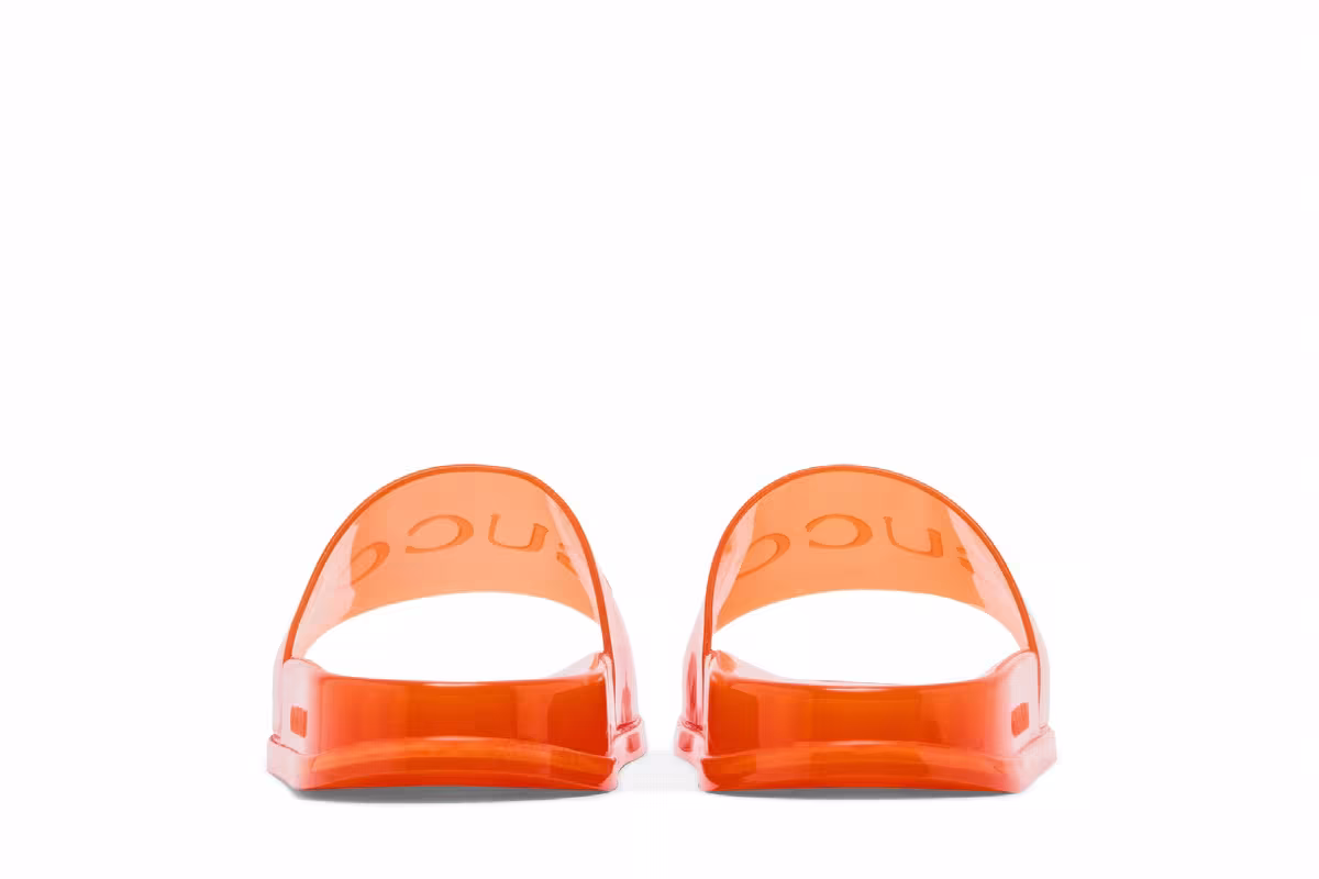 Gucci Slide Sandal Transparent Orange, view 7