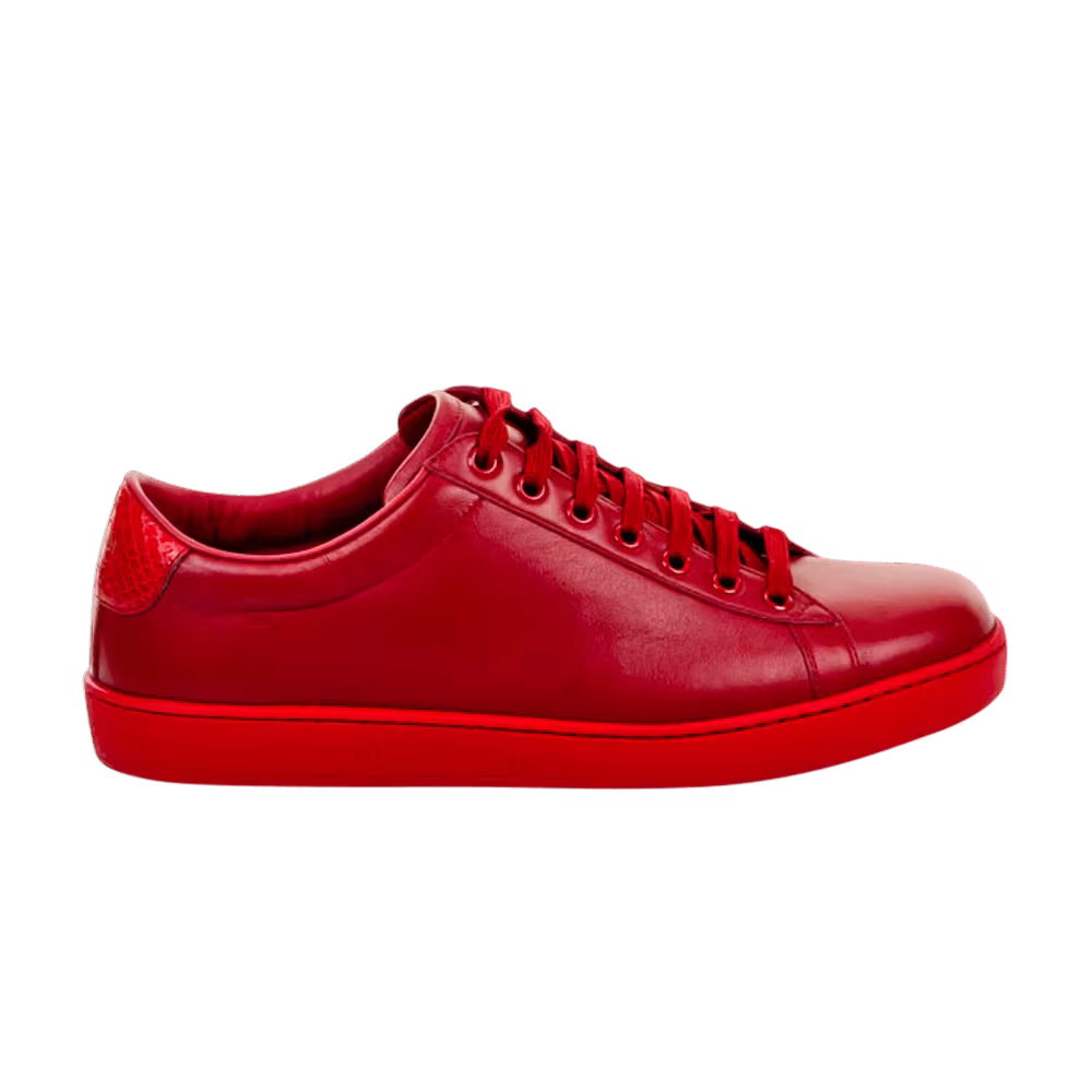 Gucci Leather Low Red