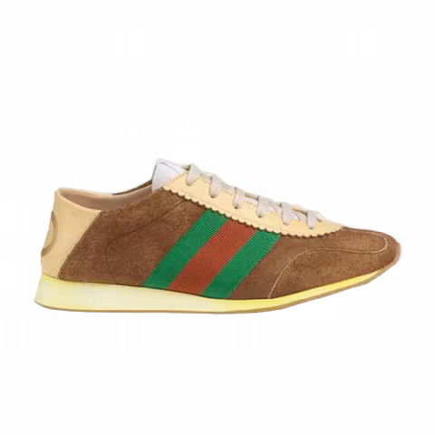 Gucci Wmns Leather Web 'Brown'