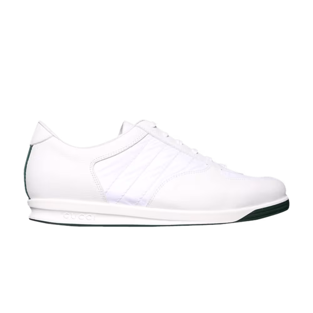 Gucci Leather Lace Up Low White