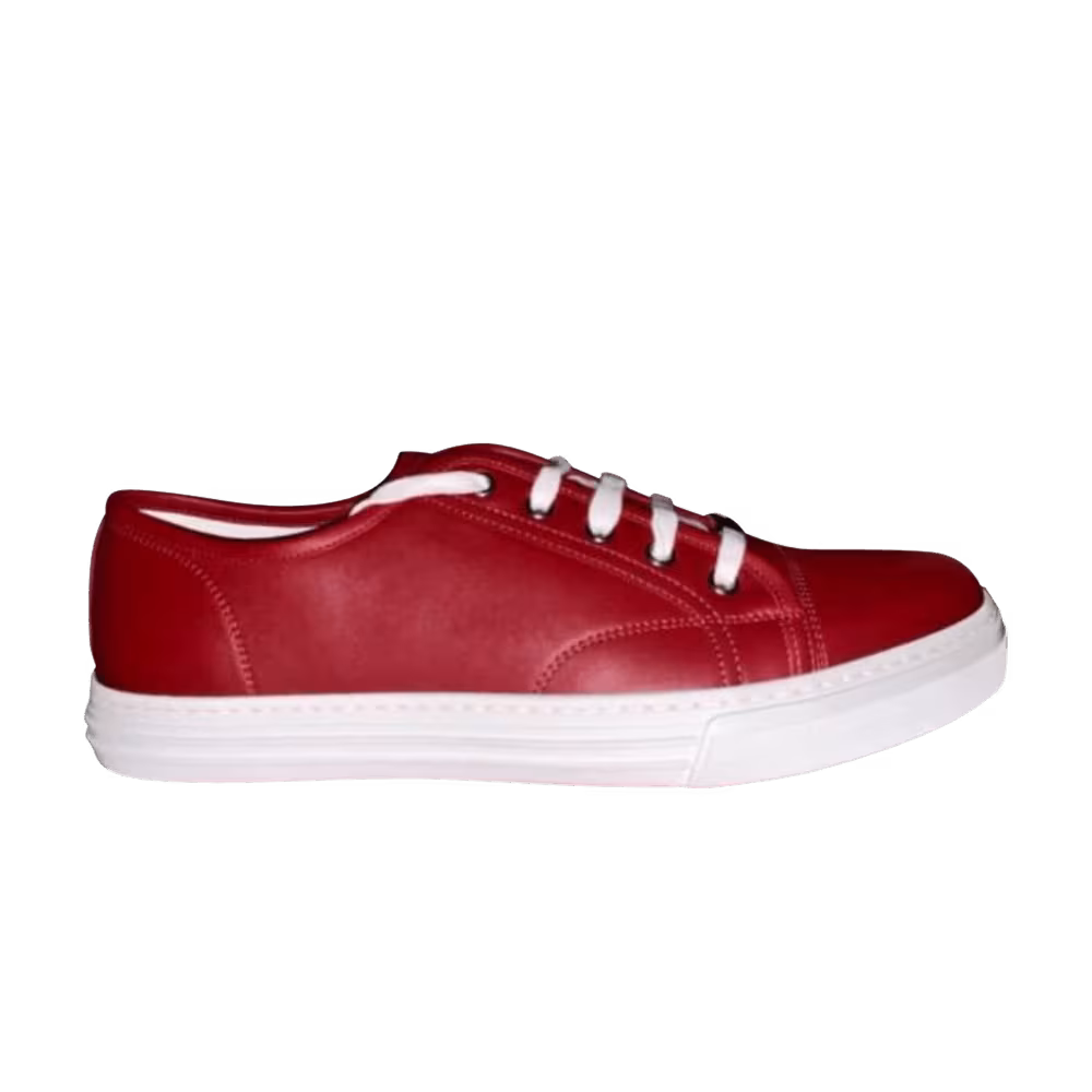Gucci Leather Low Red