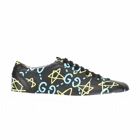 Gucci Ghost Leather Low 'Star Print Black'