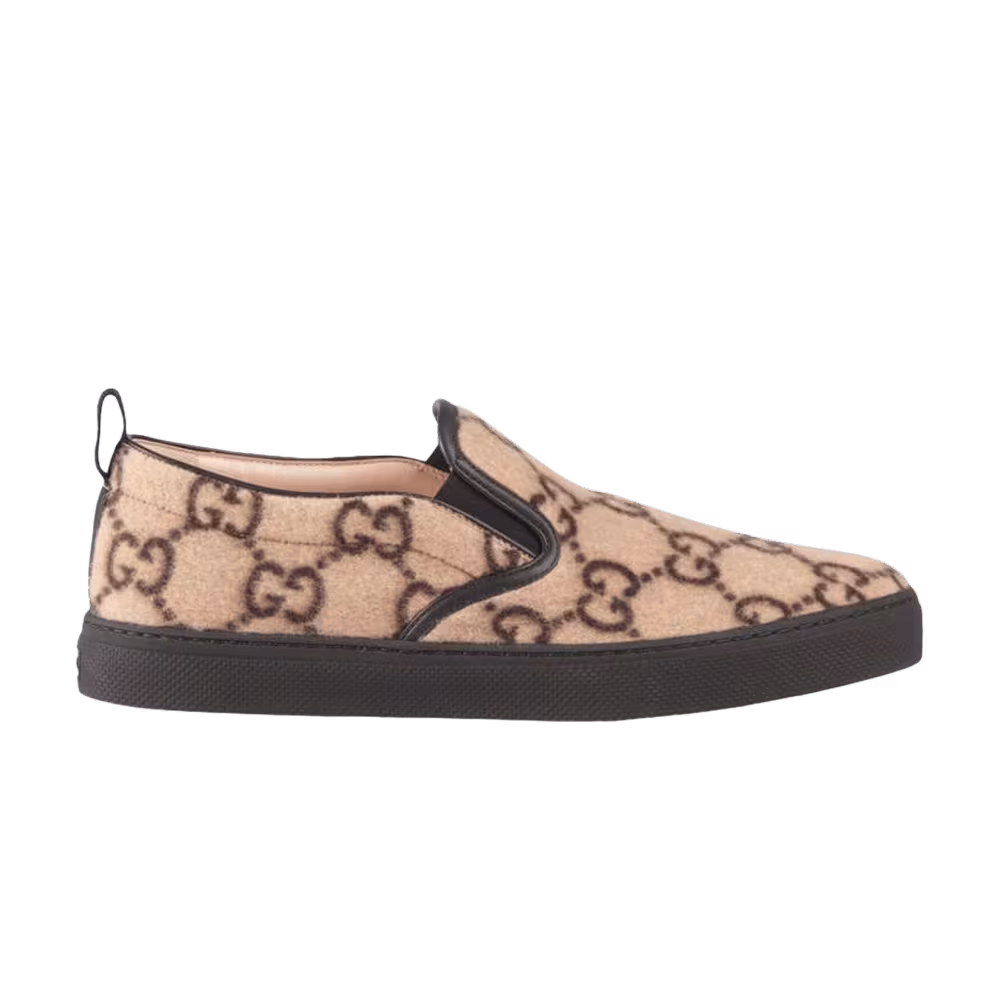 Gucci GG Wool Slip-On Beige