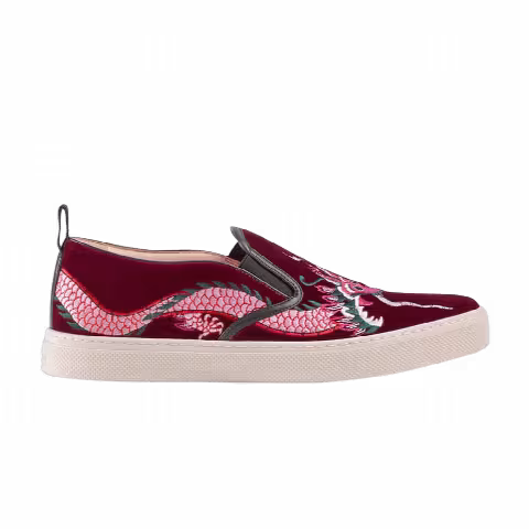 Gucci Velvet Slip-On 'Dragon'