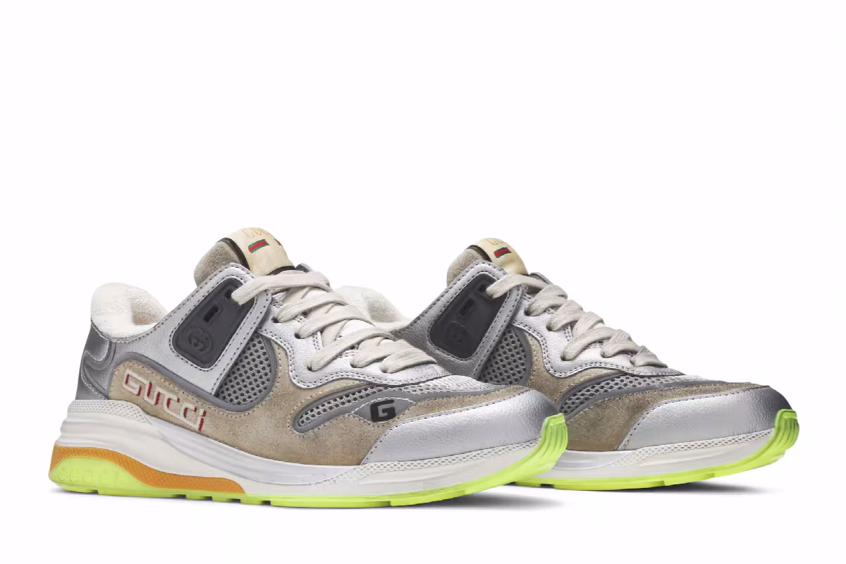 Gucci Women's Ultrapace Silver Metallic, view 9