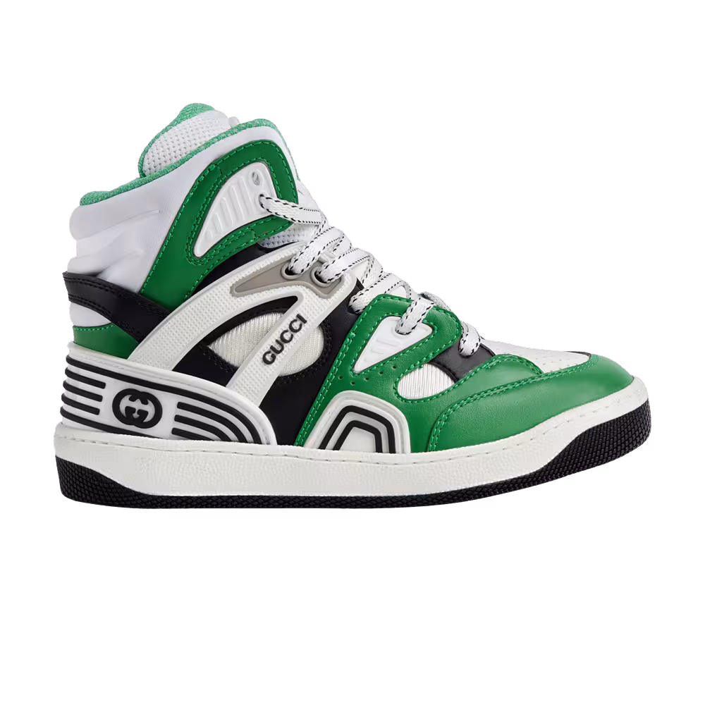 Gucci Basket High Kids Green Demetra