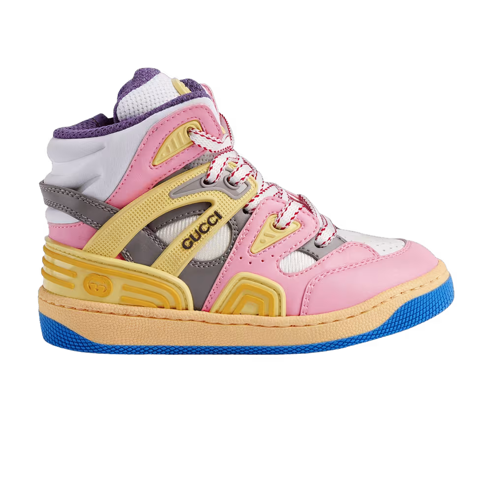 Gucci Basket High Toddler Pink Demetra Purple