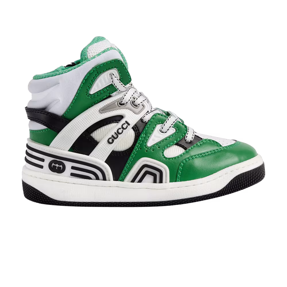 Gucci Basket High Kids Green Demetra
