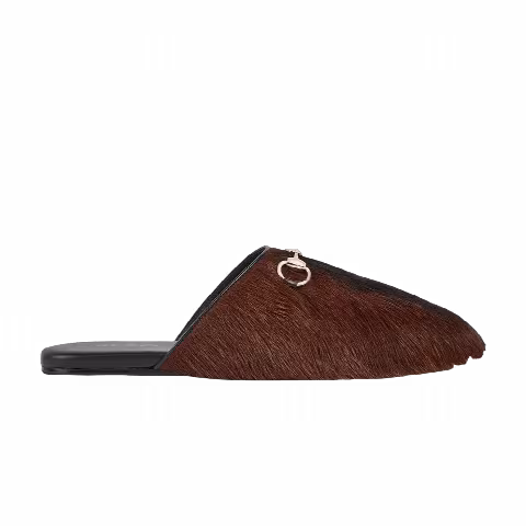 Gucci Horsebit Mule 'Fur Brown'