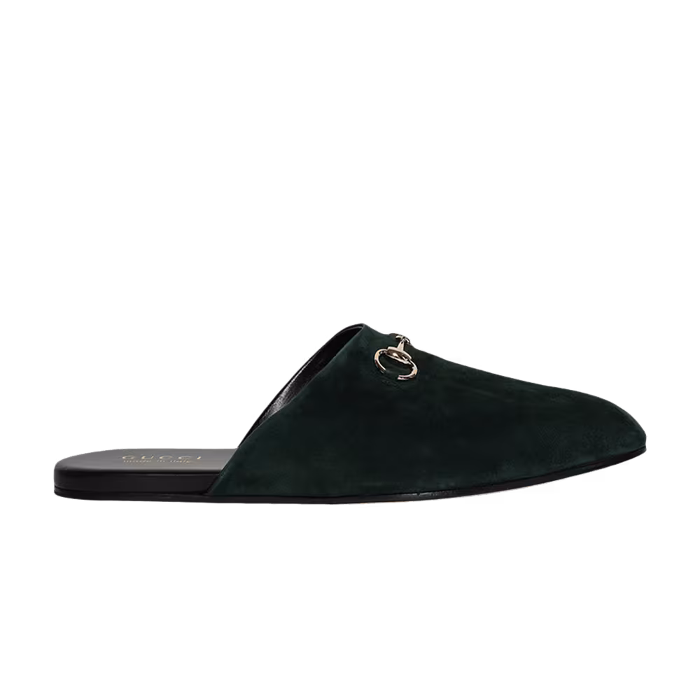 Gucci Horsebit Mule Green