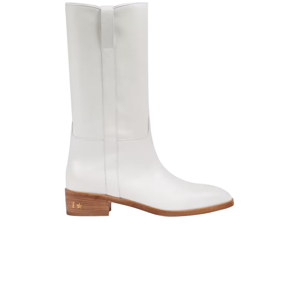 Gucci Leather Mid-Calf Boot White
