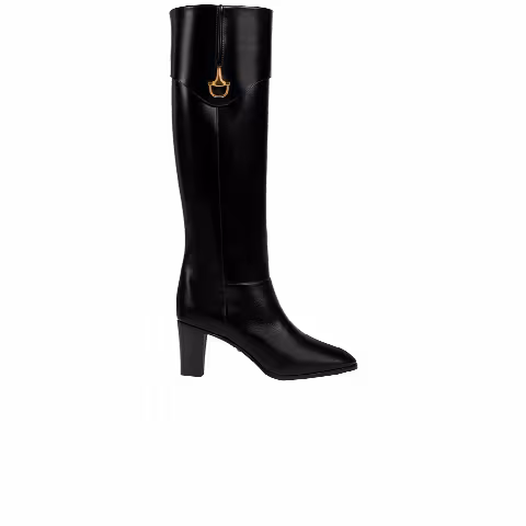 Gucci Wmns Half Horsebit Boot 'Black'