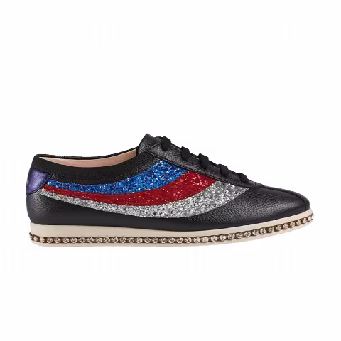 Gucci Wmns Falacer 'Glitter Sylvie Web - Black'