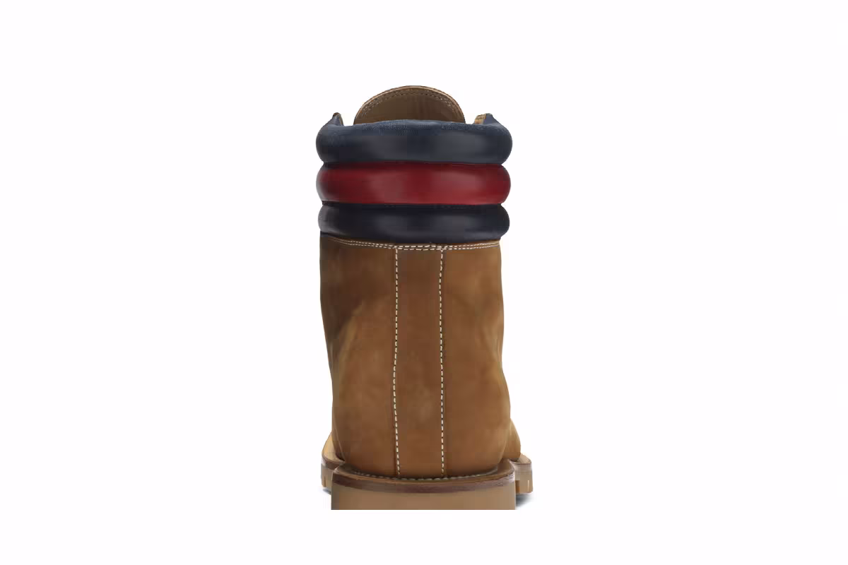Gucci Lace Up Suede Boot Brown, view 8