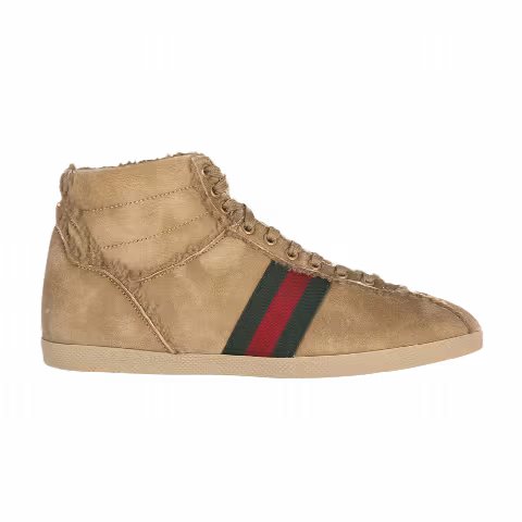 Gucci Suede Shearling Aspen High 'Brown'